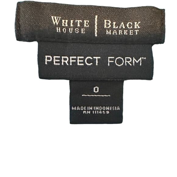 WHBM Perfect Form Teal Blue Straight Pencil Zipper Back Skirt Women Sz 0 - Picture 9 of 10